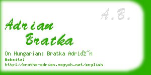 adrian bratka business card